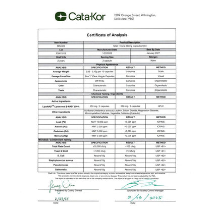 NAD+ Nicotinamide Riboside