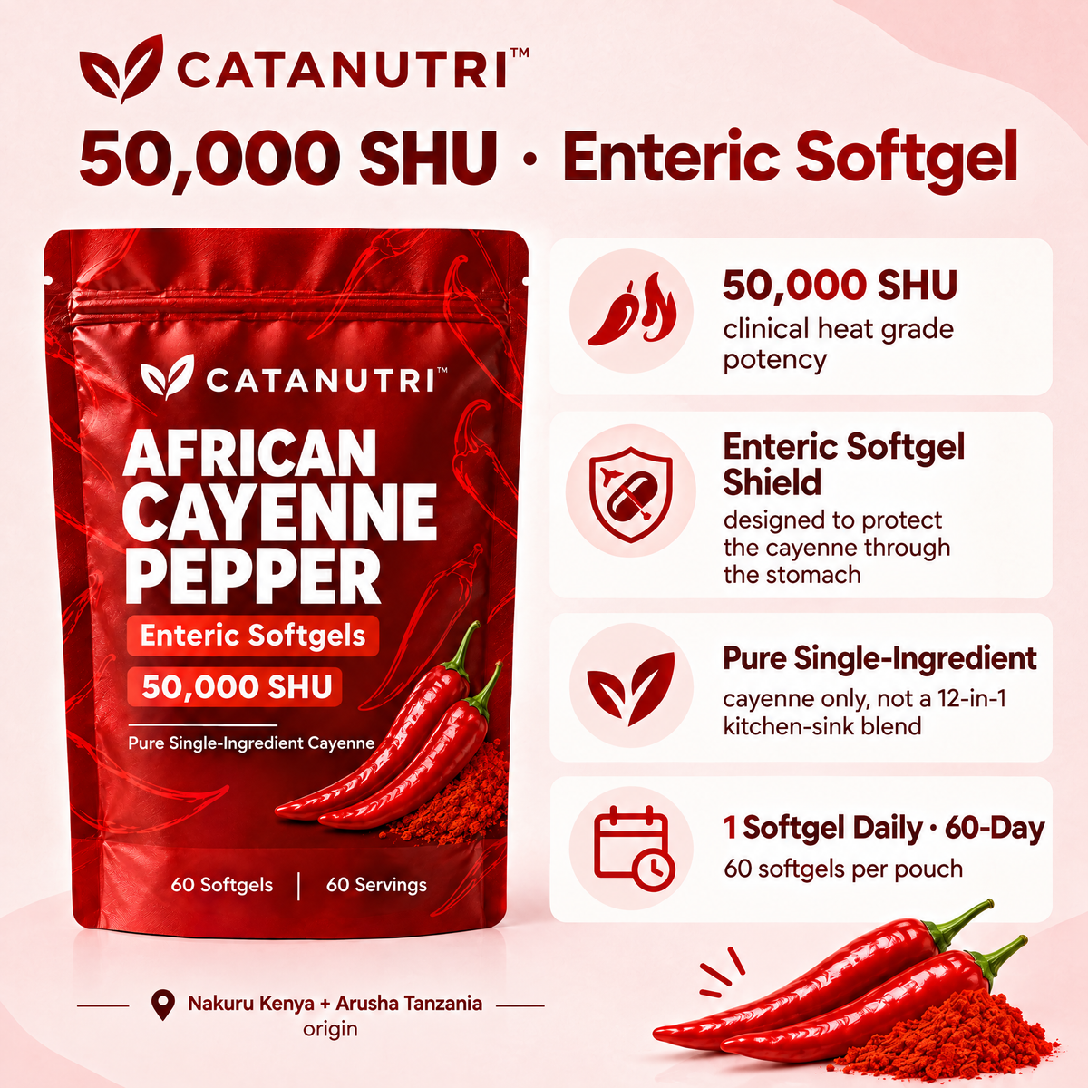 Catanutri African Cayenne — 50,000 SHU