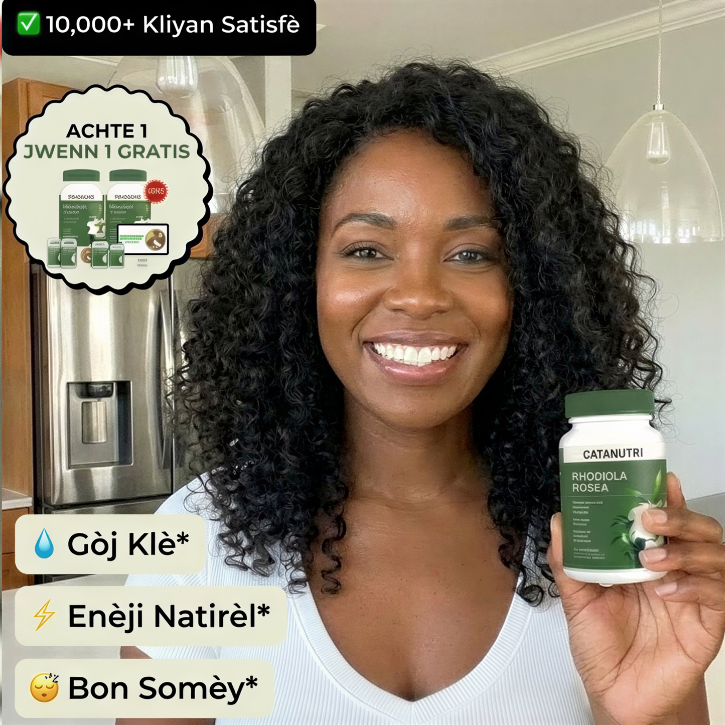 Rhodiola Rosea - Sipò Natirèl Pou Netwaye Gòj Ak Repare Vant